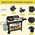 thumbnail image 2 of Heavy-Duty Outdoor Wok Burner 50,000 BTU, 12.6” Carbon Steel Wok Included, High-Performance Cooking Station for Stir-Fry, Searing, Camping, Tailgating & Fishing, 2 of 8