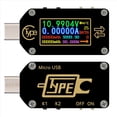thumbnail image 2 of 2X Rd Tc66 Type-C Pd Trigger USB VoltíMetro AmperíMetro Voltaje 2 VíAs Medidor de Corriente MultíMetro Pd Cargador BateríA USB Tester1, 2 of 5