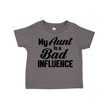 

Inktastic My Aunt is a Bad Influence Gift Toddler Boy or Toddler Girl T-Shirt
