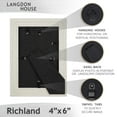 thumbnail image 2 of Langdon House 4x6 Almond White Picture Frames, 6 Pack, Richland Tabletop Frames, 2 of 6