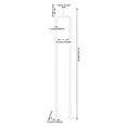 thumbnail image 2 of 6-Pack 91.5cm/36in White Steel Railing Baluster, Stair Post, U-Shaped Straight Column, Powder Coated Finish for Indoor Staircase Safety & Support, 2 of 9
