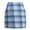 Blue, variant on Bovxnpu Summer Skirts for Women,Women's Fashionable Casual Plaid Printed High Waisted Tight Wool Skirt