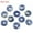 Blue Spot, variant on 18mm Natural Stone Doughnut Pendant Crystal Carved Amulet DIY Earrings Necklaces