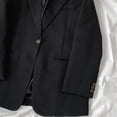thumbnail image 6 of Girls Blazer Dress, Solid Color Lapel With Chain Belt, Long Sleeve Casual Suit Jacket For Kids Black 3-4Years, 6 of 6