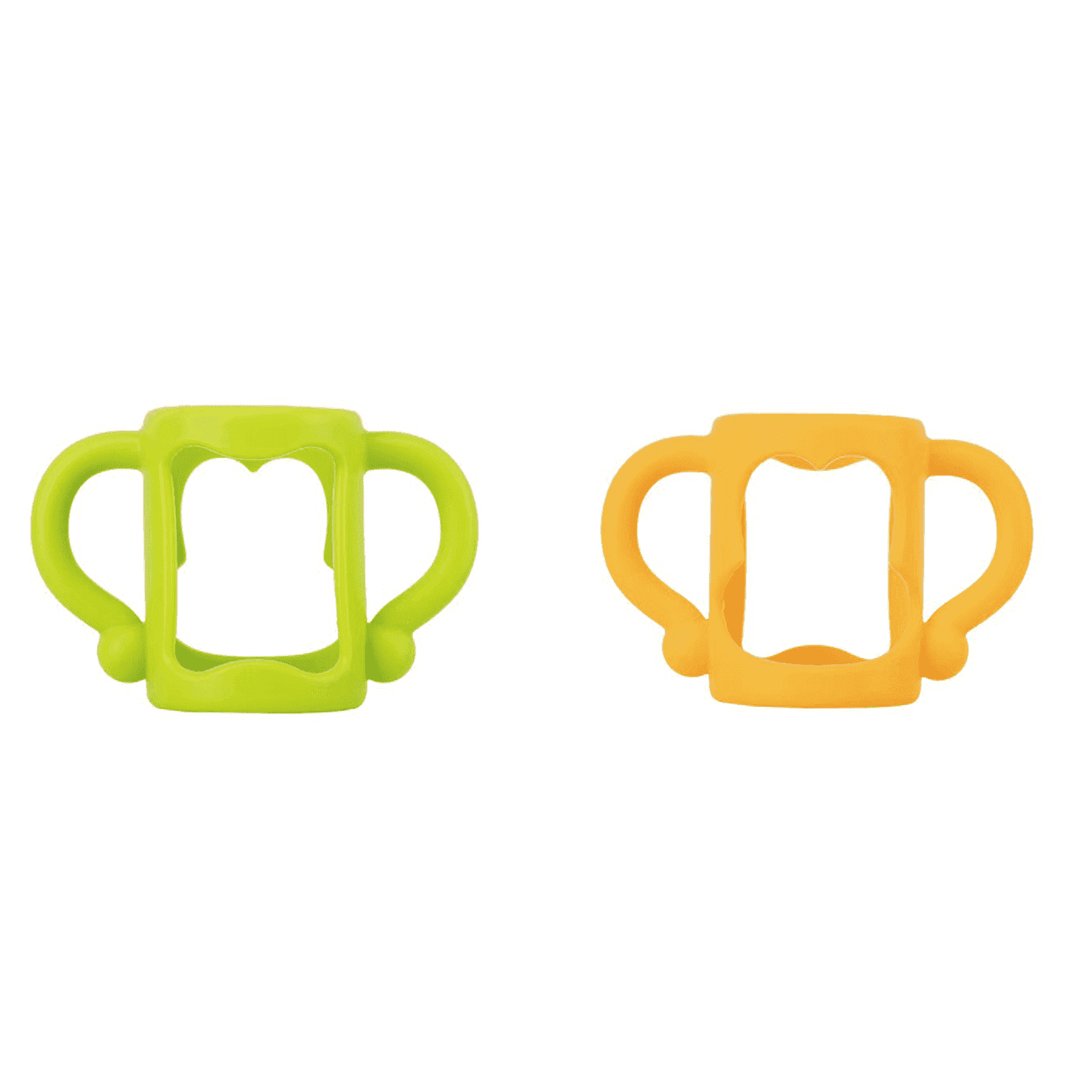 XIRQI 2 Pcs Baby Bottle Handles,Easy Grip Comfortable Silicone,Wide Compatibility