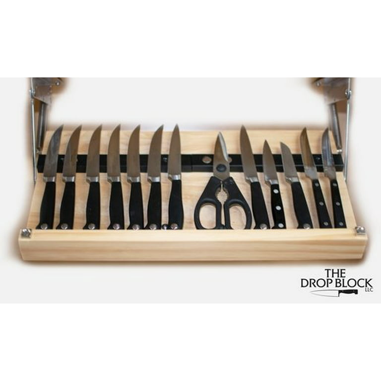 Dropship Knife Block Holder; Universal Knife Block Without Knives; Unique  Double-Layer Wavy Design; Round Black Knife Holder For Kitchen; Space Saver Knife  Storage With Scissors Slot  Platform Banned to Sell Online