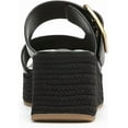 thumbnail image 4 of Franco Sarto Women's Taziana Espadrille Platform Slide Sandal Black 8.5M, 4 of 5