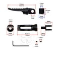 thumbnail image 2 of Black GP Bevel Front Foot Pegs Suzuki GSXR 600 750 1000 SV Rider Set Footrest, 2 of 3