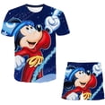 thumbnail image 1 of Ropa de Mickey para niños, ropa de moda de verano para niñas pequeñas, camiseta deportiva para niños, pantalones cortos, conjuntos de 2 uds, disfraz para niños pequeños, chándales para niños 3T Gao Jinjia LED, 1 of 2