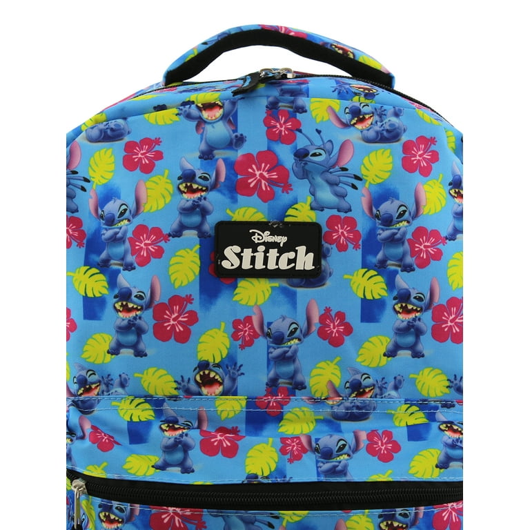 Disney Lilo and Stitch Girl's Boy's Adult's 16 inch School Backpack Bag (One size, Blue)