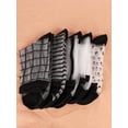 thumbnail image 4 of YooGuoGuo Women's 5 Pairs Sheer Socks Mesh Crew Socks Transparent See Through Tulle Socks, 4 of 6