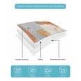 thumbnail image 5 of Quilts Twin XL Size, Burnt Orange Soft Comforter Bedding Set for Bed, Modern Geometric Grey Oil Painting Abstract Lightweight Quilted Bedspread with Pillow Cover(2 Pieces) for All Season, 68x98 Inch, 5 of 6