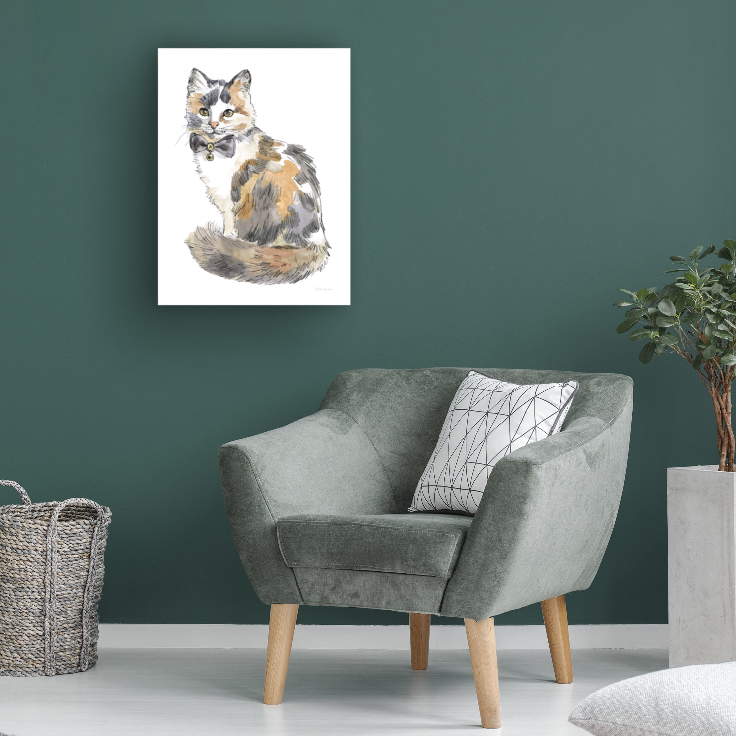 Beth Grove 'Fancy Cats II' Canvas Art
