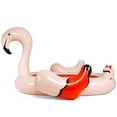 thumbnail image 4 of Topbuy 6-Person Inflatable Bird Island Party Flamingo Floating Island With Electric Pump, 4 of 10