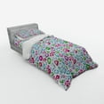 thumbnail image 3 of Ambesonne Colorful Bedding Set 4 Pcs, Hearts Diamonds Bridal, Queen, Multicolor, 3 of 3