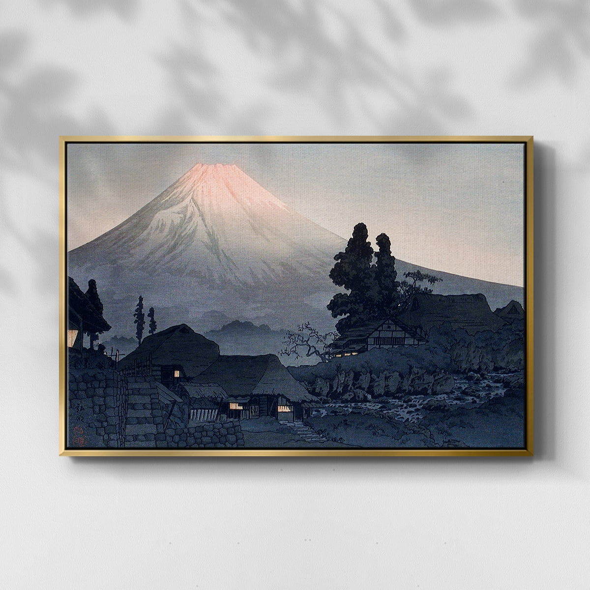 Vintage Landscape-CCCII By Wexford Home Framed in Gold Wood Gallery Wrapped Canvas 27 in. x 41 in.