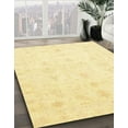 thumbnail image 3 of Ahgly Company Machine Washable Indoor Square Abstract Sun Yellow Area Rugs, 8' Square, 3 of 7