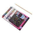thumbnail image 3 of Nota de papel para raspar,Juego de para raspar,suministros de kits de manualidades artísticas,Kits de proyectos de manualidades para niños,pintura para ,Cuaderno para, 3 of 7