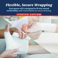 thumbnail image 3 of MEDca Flexible First Aid Gauze, Pack of 24, 4" x 4 Yards, 24 Count, 3 of 10