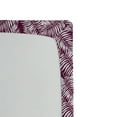 thumbnail image 3 of Leaves Fitted Sheet, Simple Jungle Leaf Pattern Botanical Hawaiian Flora Aloha Boho Nature Print, Decorative Soft Bedding All-round Elastic Pocket, King Size, Plum and White, by Ambesonne, 3 of 5