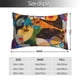 thumbnail image 2 of Fotbe Abstract Musical Faces Funda de Almohada Decorativa Estilo Occidental, Lujo en Algodón, Fundas para Almohadas King, Cojín Estampado para Decoración del Hogar-16"x24", 2 of 6