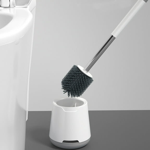 Toilet Bowl Brush Cleaner and Caddy Holder Set Toilet Scrubber Clean for Bathroom Mrmosy