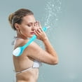 thumbnail image 5 of 1 Pc Bath Brush with Bristles, Long Handle Bath Body Brush Long Handle Back Shower Brush Exfoliating Back for Exfoliating Back, Body, and Feet, Bath and Shower Scrubber, 2.76x14.57 Inch, Blue, 5 of 9