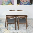 thumbnail image 5 of Mid-Century Modern Blake Gray Dining Chair (Set of 2), 5 of 7