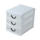 thumbnail image 2 of Cajón de almacenamiento de escritorio, estante de almacenamiento, organizador de escritorio decorativo que ahorra espacio, caja de almacenamiento para 3 capas, 2 of 9