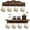 Brown, variant on Coffee Cup Holder 2 Pcs Kitchen Wall Decor Coffee Mug Holder with 8 Sturdy Hooks Mug Rack for Farmhouse Kitchen Decorations, Coffee Station, Office Decor, Mug Organizer, Mug Display (Grey)