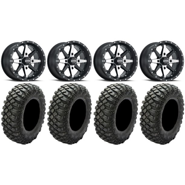 Itp Cyclone 15 Wheels Machined 32 Crawler Xr Tires Can Am Maverick X3 Honda Pioneer 1000 Talon Walmart Com