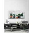 thumbnail image 6 of Marmont Hill Two-Toned Succulent Holders Canvas Wall Art, 22.5" x 45", 6 of 7