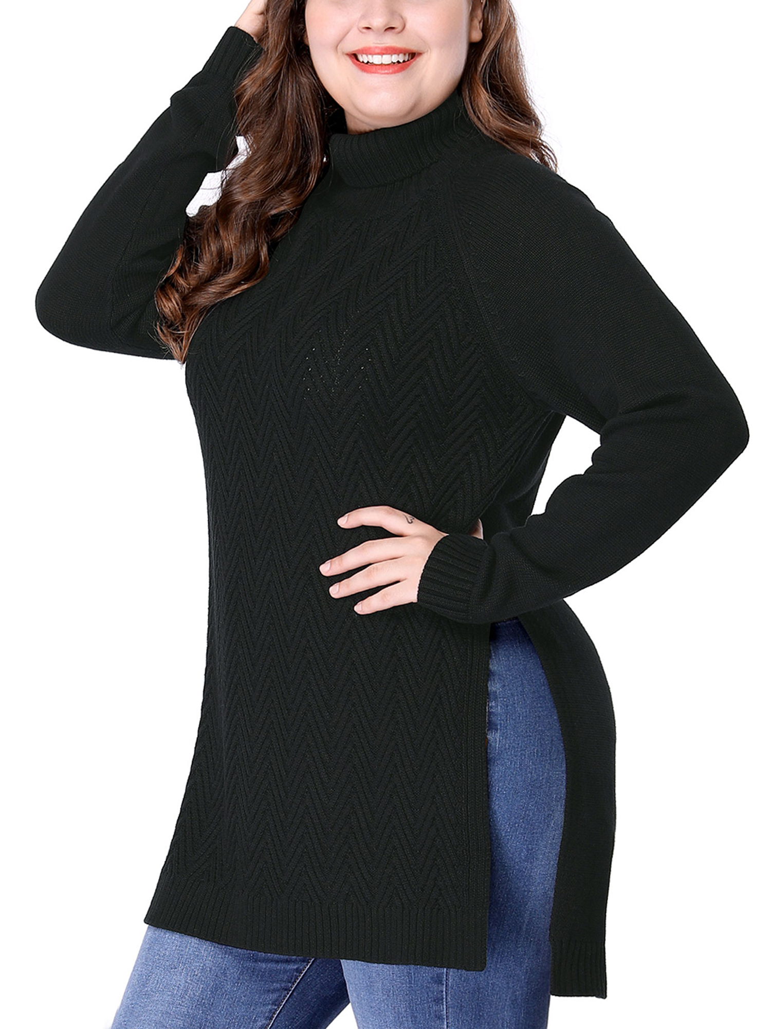 turtleneck tunic sweater