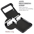thumbnail image 3 of Allytechgroup Galaxy Flip 3 Case with Ring Holder Stand, Premium PU Leather Stylish Shockproof Anti-Scratch Portable Phone Case Cover for Samsung Galaxy Z Flip 3, Blck Leopard, 3 of 7