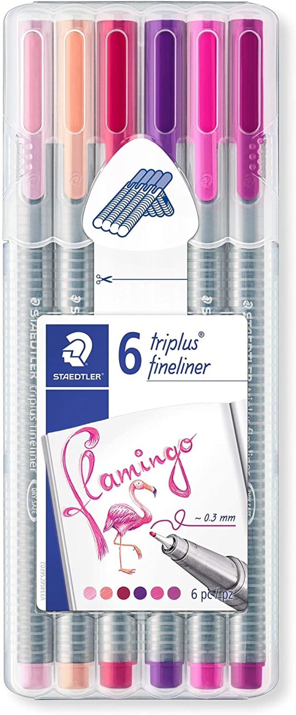 Staedtler Red 0.3mm Triplus Fineliner Fine Line Pens Superfine Dry Safe  Washes 