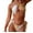 White, variant on Womens 2 Piece Crystal Swimsuits Sexy Thong Halter String Bathing Suit Tie Side Low Rise Bikini Set Swimwear Vacation Orange, M