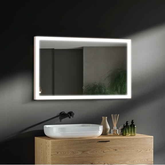Rose Gold 40"W x 24"H LED Mirror