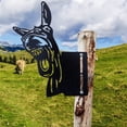 thumbnail image 2 of Peeping Metal Art Outdoor Decor, Farmhouse Cute Animal Statue for Fence Tree, Metal Wall Sculpture Yard Art Decorations for Outdoor Garden Farm Backyard Patio Lawn, 2 of 7