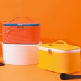 thumbnail image 4 of Portable Female Macaron Color Makeup Cases Large Capacity Travel Makeup Bag Toiletry Bag Cosmetic Organizer Storage Pouch RED, 4 of 8
