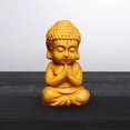 thumbnail image 1 of Estatua de Buda de madera, escultura hecha a mano, adornos, figura de Sakyamuni en miniatura de monje Estilo B Soledad Estatua de Buda, 1 of 10