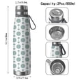 thumbnail image 3 of Modern 29oz Stainless Steel Insulated Thermos with Tea Filter, 360° Printed Travel Bottle, Leakproof BPA-Free Flask with Anti-Slip Base, 304 Inner & 201 Outer, Vacuum Cup, 3 of 6