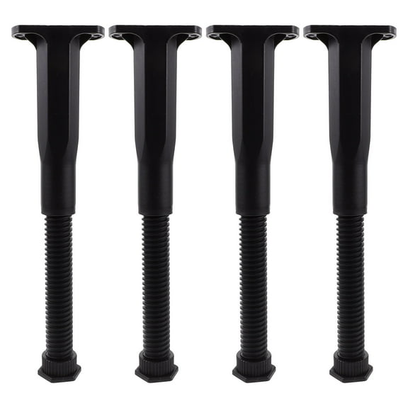 DEEPCRAFF Bed Frame Legs Replacement Black 4Pcs