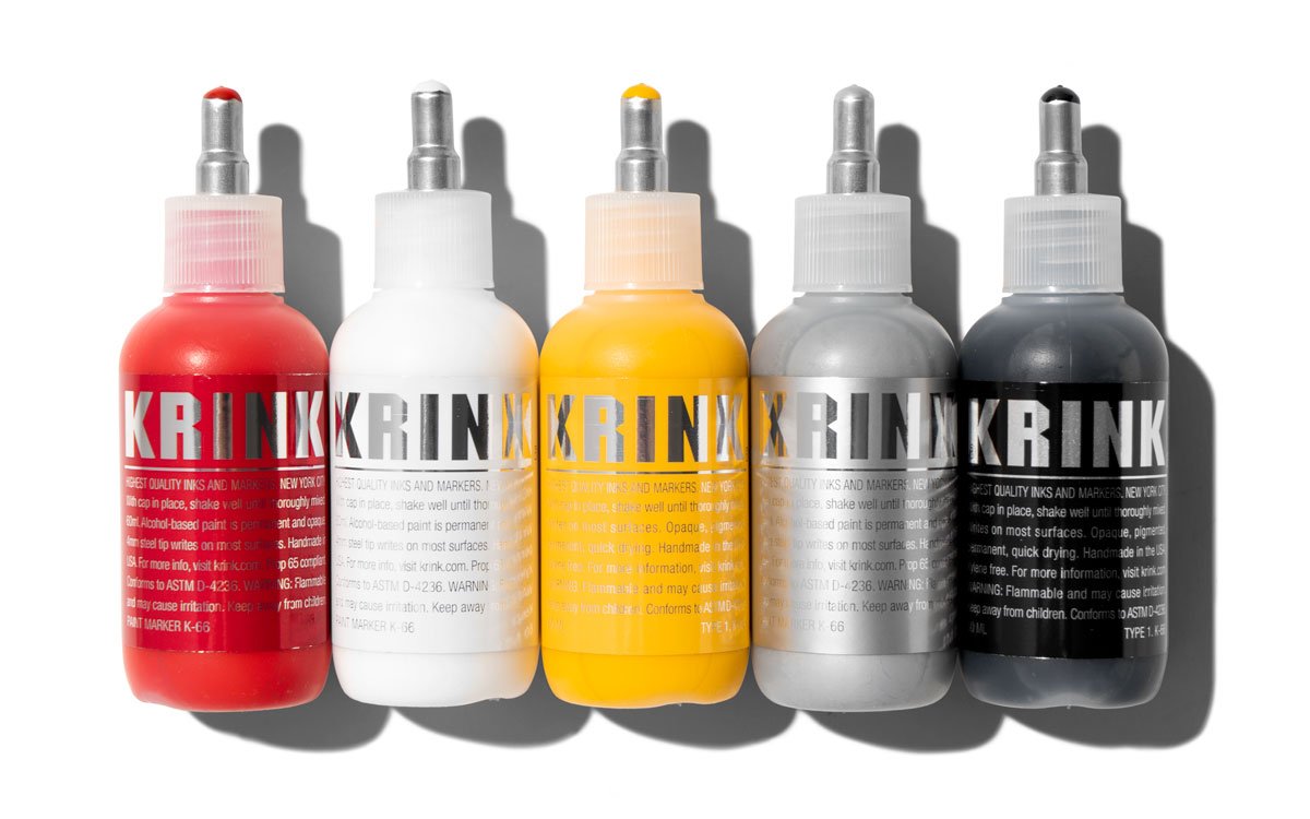 Krink K-66 Steel Tip Paint Marker, Yellow