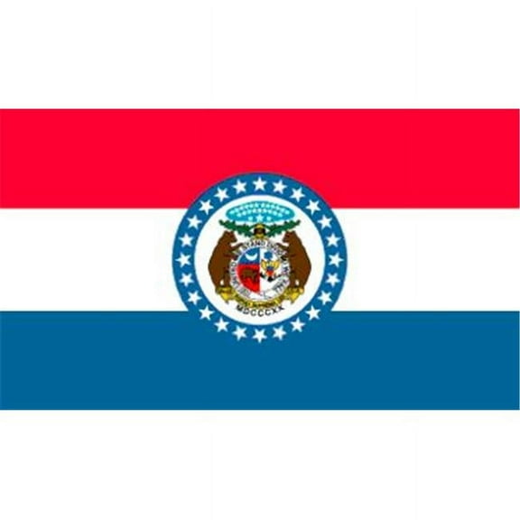 Annin Flagmakers 142981 6 ft. X 10 ft. Nyl-Glo Missouri Flag