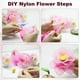 thumbnail image 4 of Uxcell Medias de Nylon con Flores, Tela de 65cm/25.6" Kit de Manualidades Florales (Rosa Sandía, Paquete de 25), 4 of 6