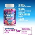 thumbnail image 6 of Calcium Supplement Gummies - Sugar Free Calcium Gummy with 400 IU Vitamin D3 for Best Absorption - Supports Immune Health, Bones & Teeth - Nature's Calcium Chews for Women & Men - 120 Gummies, 6 of 9