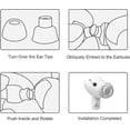thumbnail image 4 of Ear Tips Compatible With Lg Tone Free Fp9 6 Pairs S/m/l Sizes Replacement Soft Silicone Earbuds Tips Eartips Compatible With Lg Tone Free Fp5 Fp8 Fp9, 4 of 5