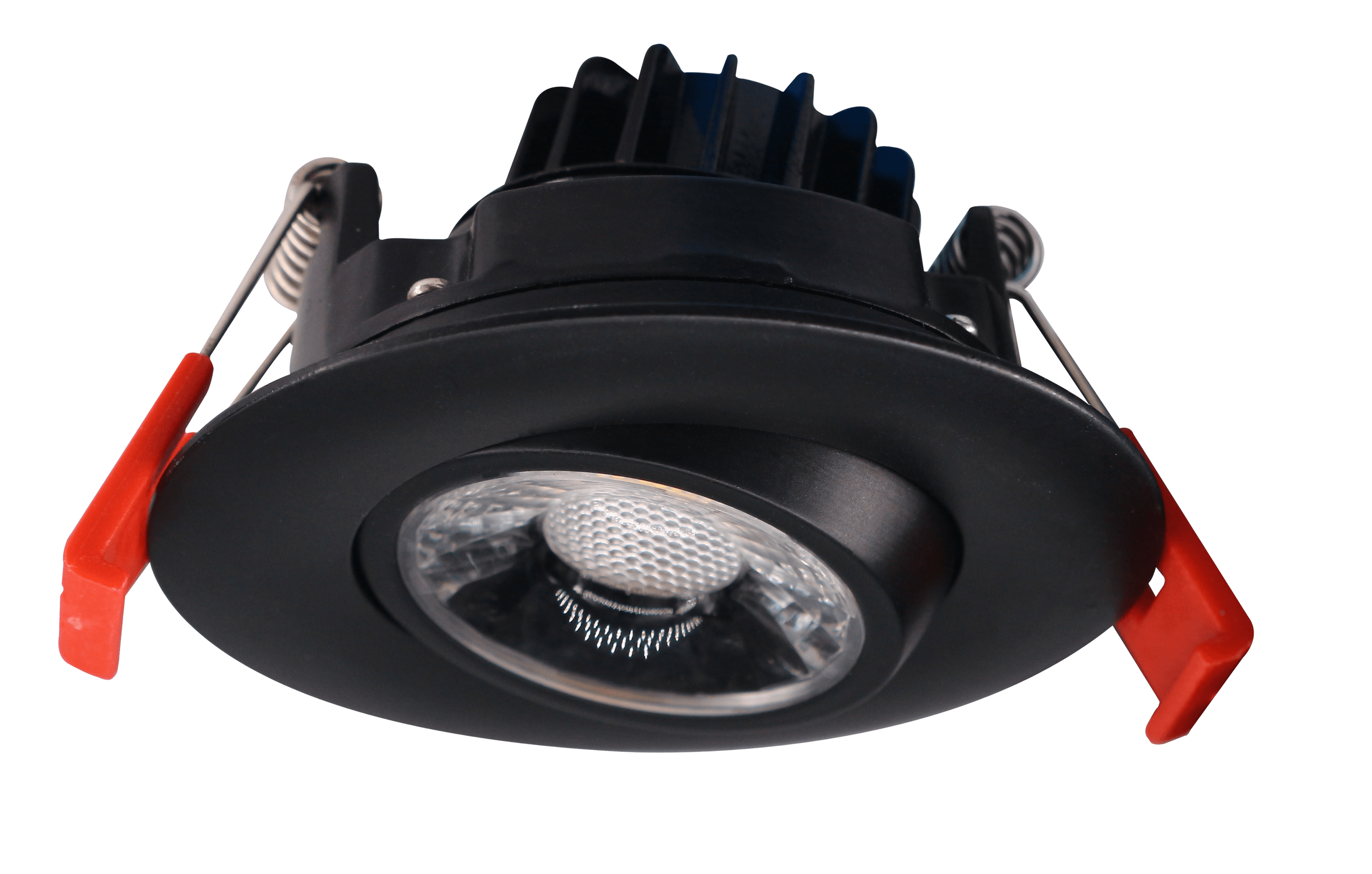 3 Pack 3" Black Gimbal Canless Recessed Downlight 3000K