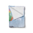 thumbnail image 2 of Animal Soft Flannel Fleece Throw Blanket, Attached to Colorful Baloons in Sky Geometric Paper Effect Polygonal Art, Cozy Plush for Indoor and Outdoor Use, 70" x 90", Multicolor, by Ambesonne, 2 of 6