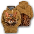 thumbnail image 4 of Sudadera con capucha con estampado de gato bonito para hombres, sudadera con estampado 3D de animales domésticos, suéteres casuales de calle para niños, camisetas de manga larga de gran tamaño, 4 of 5